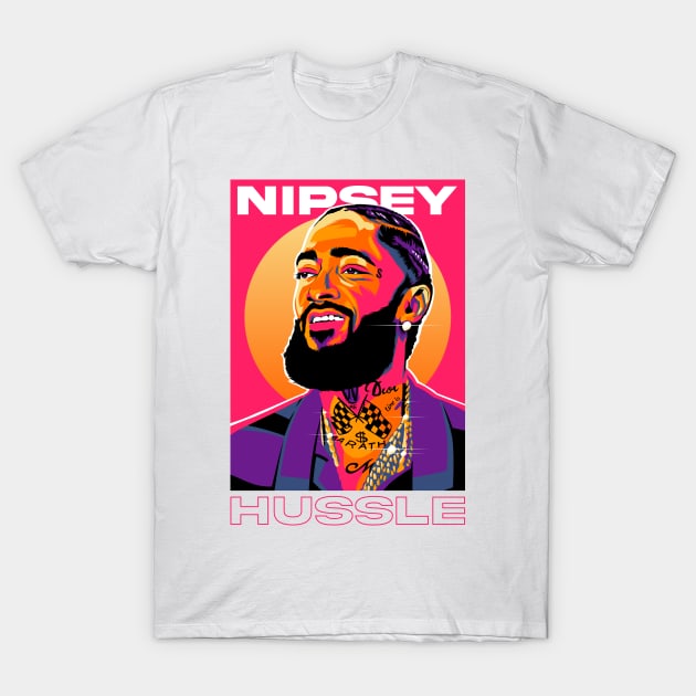 Nipsey Hussle Fanart T-Shirt by Planet of Tees